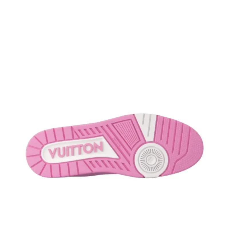 LOUIS VUITTON Trainer Low Top Skateboard Shoes Women's Pink-5