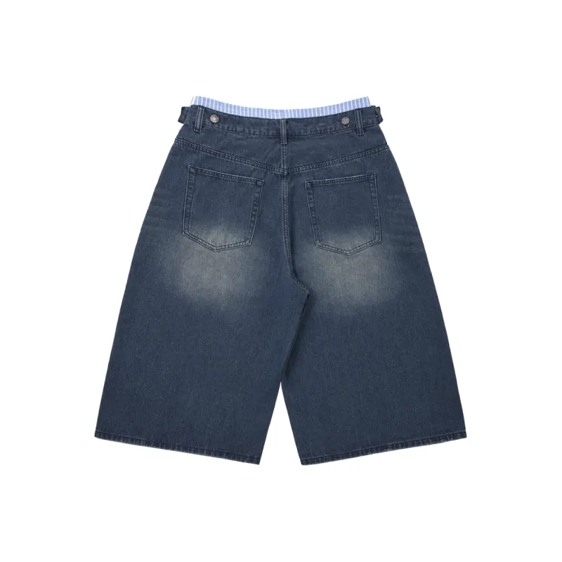 APUNCHLINEWORKSHOP Denim Shorts Unisex-1