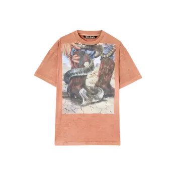 PALM ANGELS Graphic Printed Crewneck T Shirt
