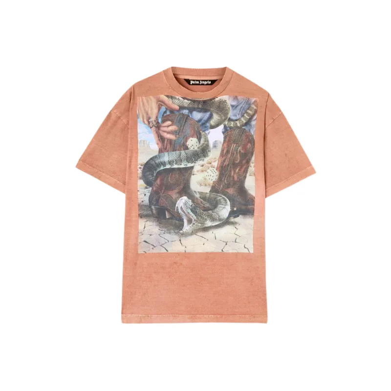 PALM ANGELS Graphic Printed Crewneck T Shirt-0