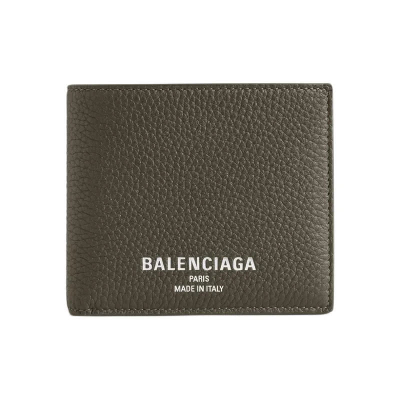 Balenciaga Calfskin Wallet Men's Khaki-0