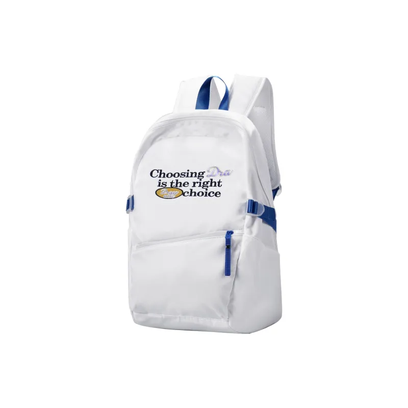 DRACONITE Polyester Student Backpack Regular Unisex White-15