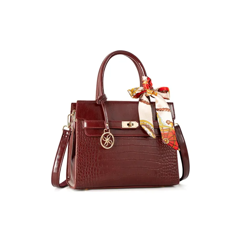 Vigno Synthetic Leather Handbag Regular Women's Red-2