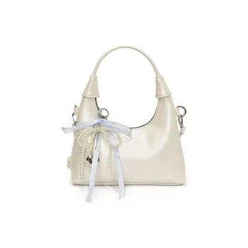 ROUNDOT PU Crossbody One Shoulder Handbags Regular Women's White/Silver/Black/Blue/Pink