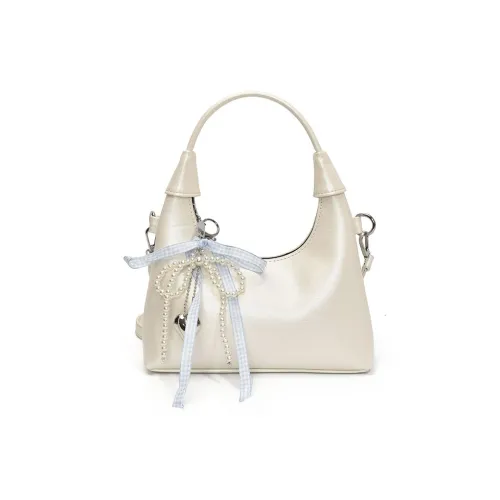 ROUNDOT PU Crossbody One Shoulder Handbags Regular Women's White/Silver/Black/Blue/Pink