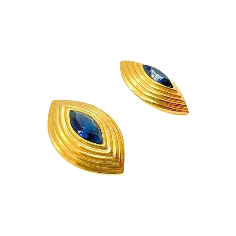 Givenchy 1980s Crystal embellished Earrings-1