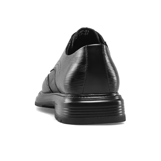 KANGNAI Dress Shoes Men Black/Brown-3