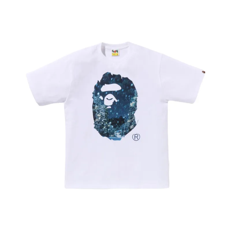Bape Christmas Photo Ape Head Tee-1
