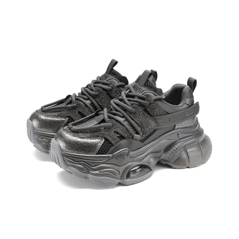 D FUSE SCANDINAVIA Anti Slip And Wear Resistant Lightweight Low Top Chunky Sneakers Women's-7