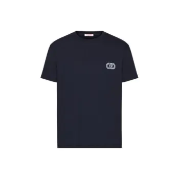 Valentino Embroidered V Logo Tee