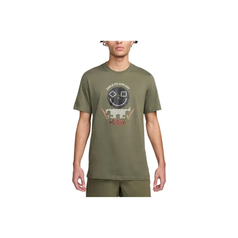 Nike Fitness T-Shirt T-Shirt Men's Medium Olive-0
