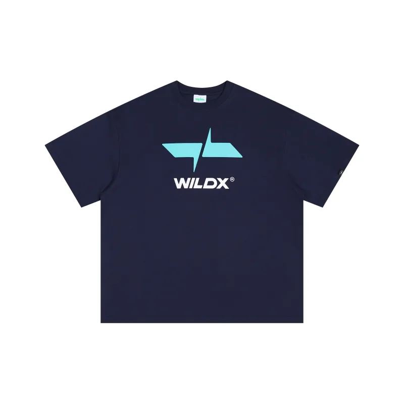 WILDX Summer Basic LOGO Short Sleeved T Shirts Unisex-12