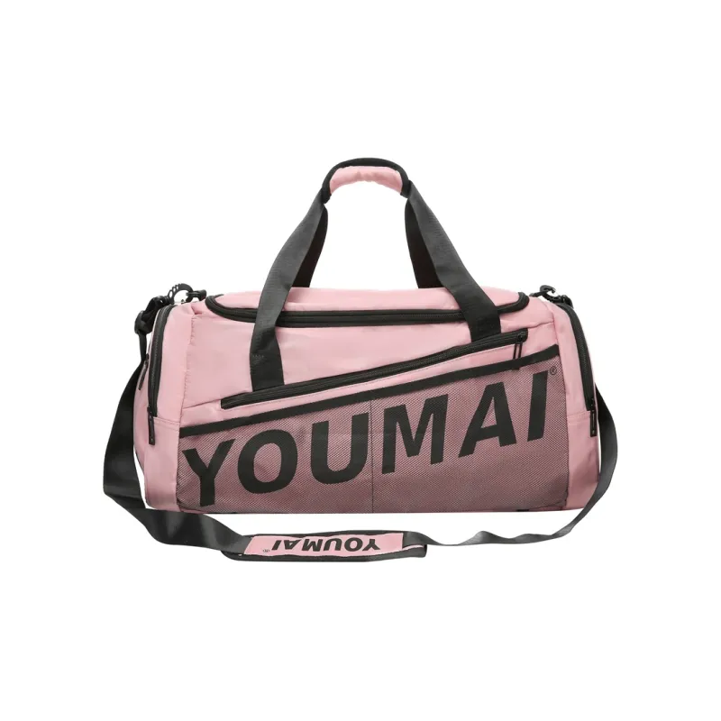 Deli Bear Nylon Gym Bag Large Size Unisex Black/Pink/Khaki/Purple/Army Green-4
