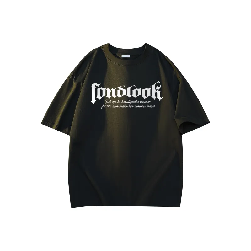 FONDLOOK T Shirt Unisex White Heather Gray-1
