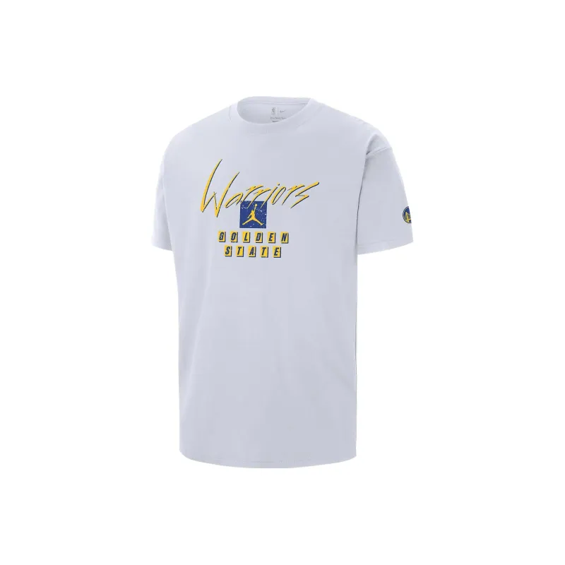 JORDAN Golden State Warriors Courtside Statement Edition Men's JORDAN Nba Max90 T Shirt-0