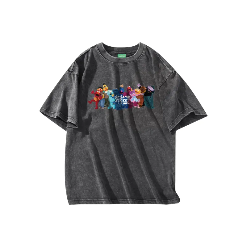 SESAME STREET T Shirt Unisex Black-0