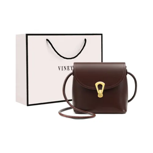 VINEY Cow Leather Crossbody Furla Bag Small Size Women's Wine Coffee