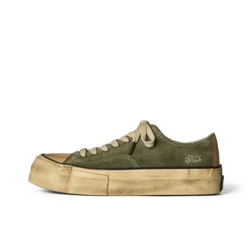PIPG Cushioning Anti Slip Wear Resistant Breathable Coverage Balance Lightweight Low Top Casual Shoes Unisex Army Green