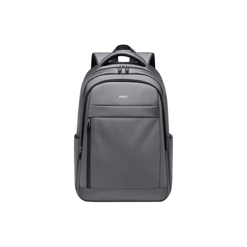 POLO Fabric Backpack Regular Men's Black/Gray Green-4