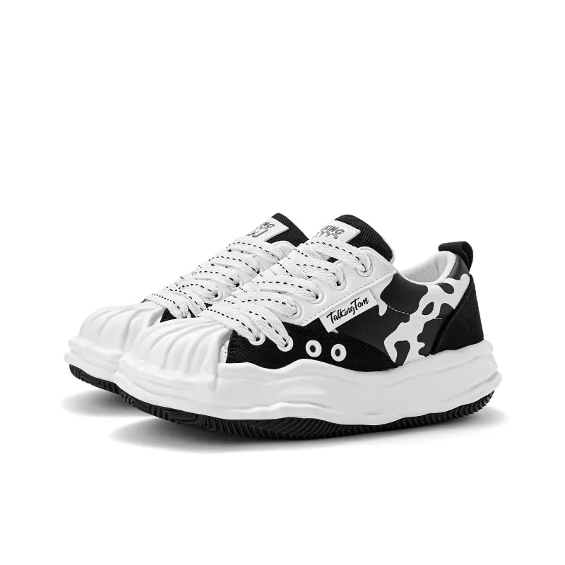 TALKING TOM Casual Shoes Unisex Low Top Ecru/Cow Color-8