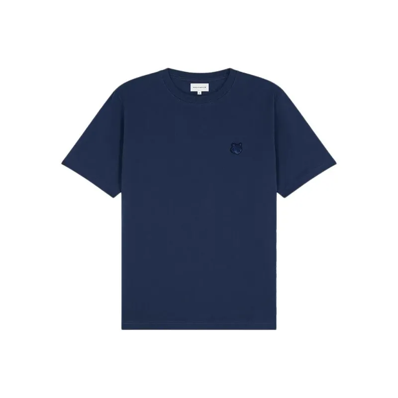 Maison Kitsune Bold Fox Head Patch Crewneck T Shirt-0