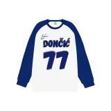 White Body with Blue Sleeves