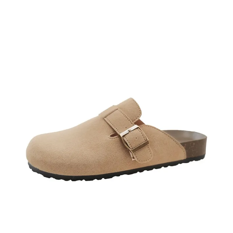 Medd Rubber Sole Abrasion Resistant Slip Resistant Closed Toe Slippers Women's-7