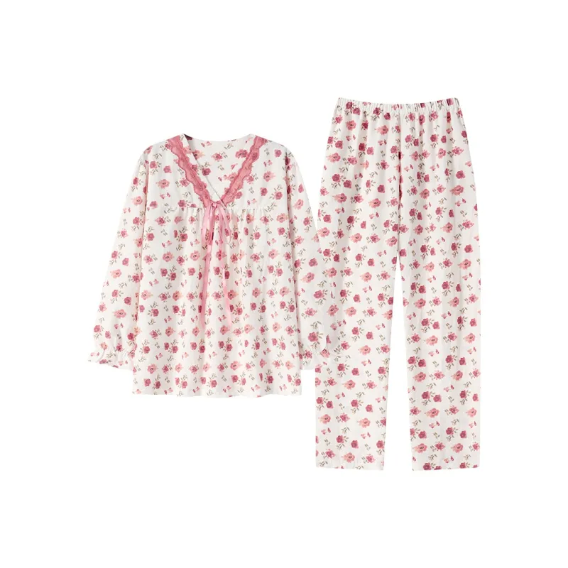 Herbal Primer Pajama Set Women's Combo Set-15