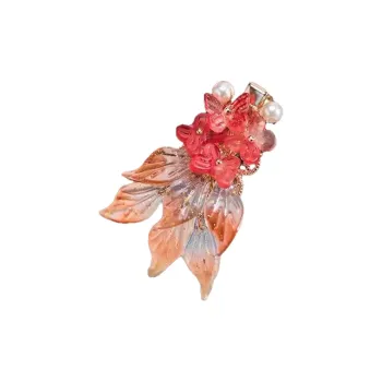 MENGNI Glass Colored Glaze Hair Clips Unisex