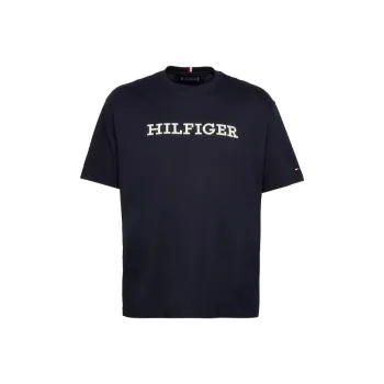 Tommy Hilfiger Hilfiger Monotype T-Shirt Big & Tall Desert Sky T-Shirt Men's Marine Blue