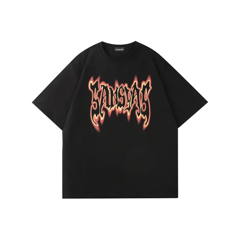 SANSYAS T Shirts Unisex Black-0