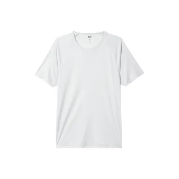 UNIQLO Raglan Sleeve T-Shirt Unisex Light Gray