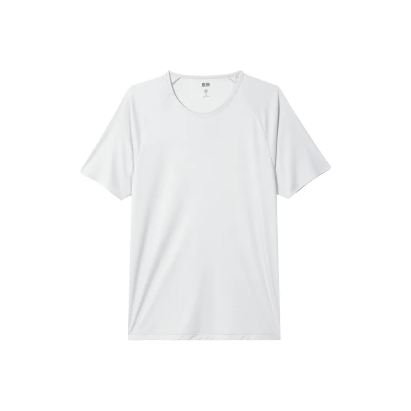 UNIQLO Raglan Sleeve T-Shirt Unisex Light Gray-0