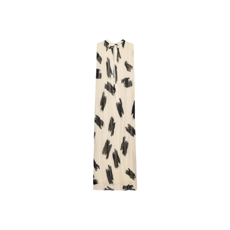ZARA ZW Series Sleeveless Dress Women's Nude/Black-1
