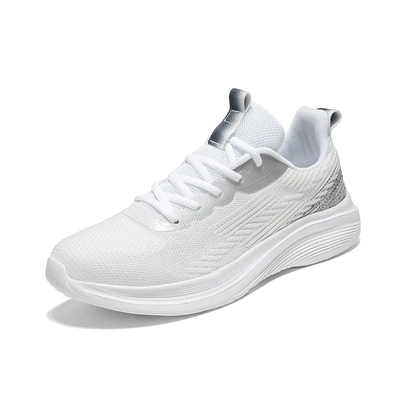 BIANSULONG Cushioning Wear Resistant Low Top Casual Running Shoes Men's Black Gray-1