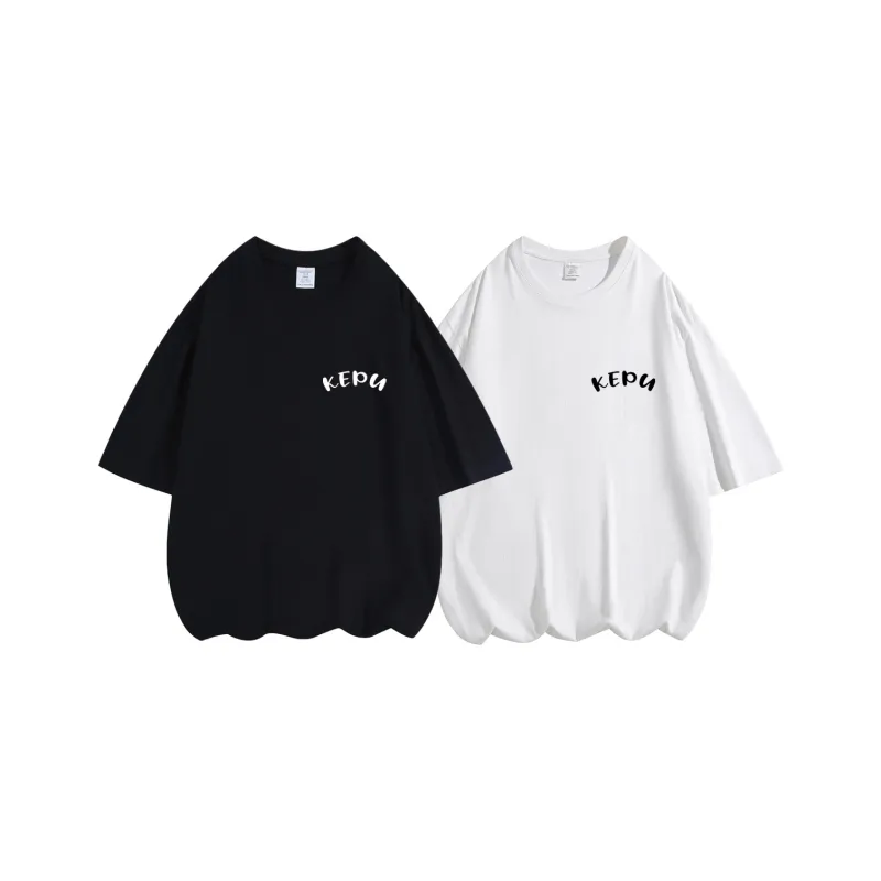 Kepu T Shirt Unisex 2 Pack 2 Pack White+White-4