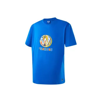 NBA Drop Shoulder Sleeve T-Shirt Unisex Blue