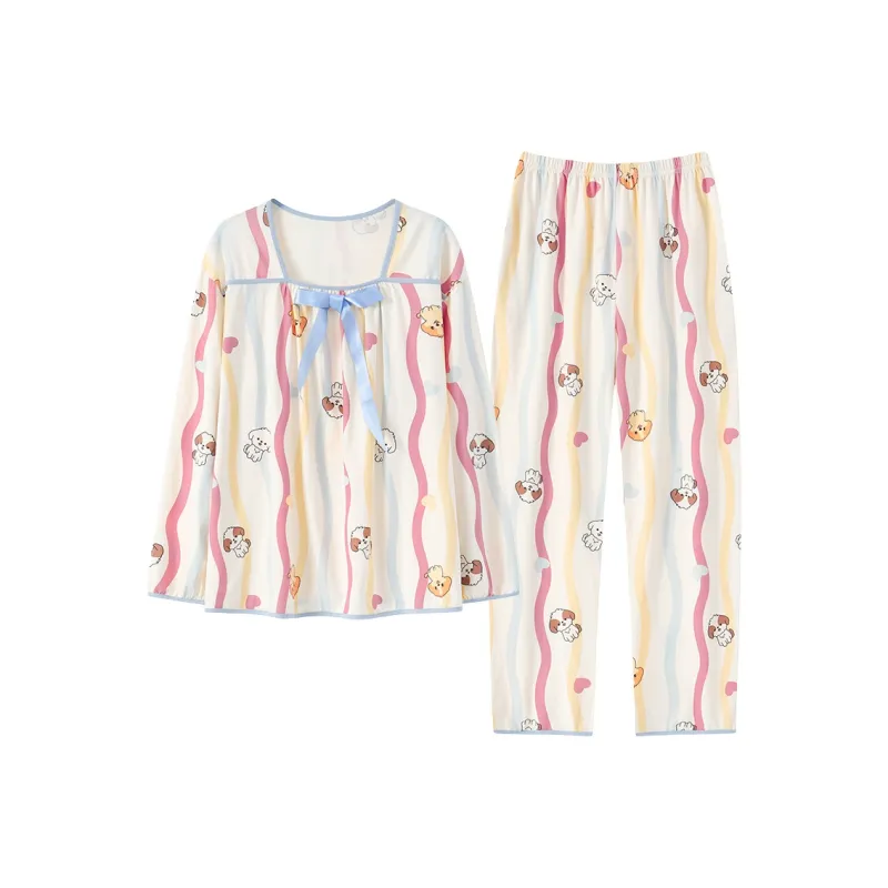 Herbal Primer Pajama Set Women's Combo Set-0