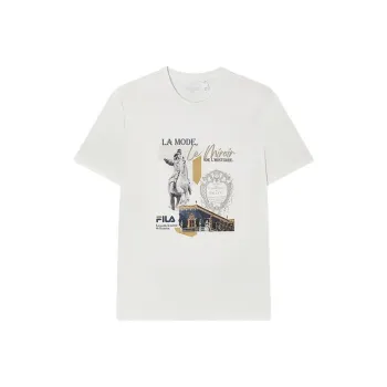 FILA T Shirts Men Cloud White