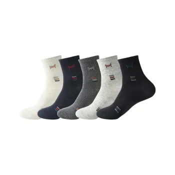 MIIOW Mid Calf Socks Men's 5 Pack