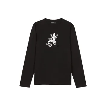 Agnes B. Coulos Lizard print T shirt