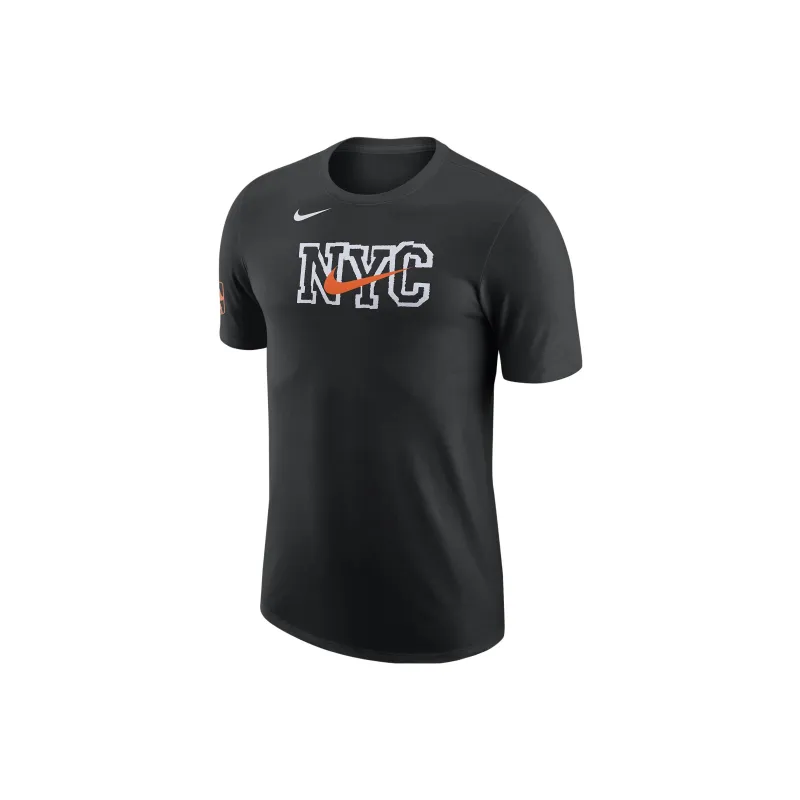 Nike New York Knicks City Edition T-Shirt City Edition New York Knicks Men's Black-0