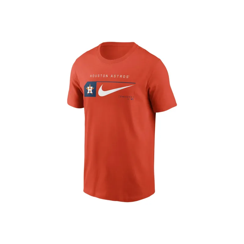 Nike Houston Astros Team Swoosh Lockup T-Shirt Men's Orange-0