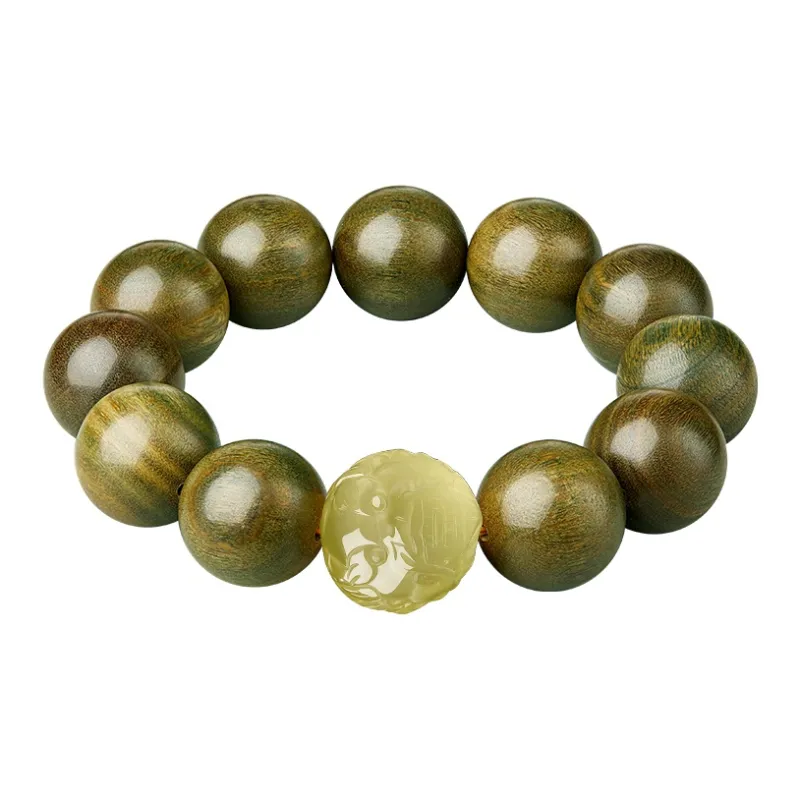 Moonstone Edge Green Sandalwood Bracelets Men's-9