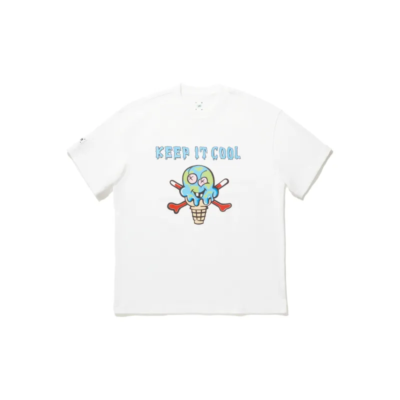 LiNing x ICECREAM T Shirt Men's Standard White-0