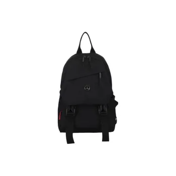 CORE BIRD Nylon Backpack Regular Women's Black/Green/Purple
