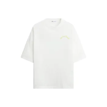 ZARA Drop Shoulder Sleeve T-Shirt Men's White