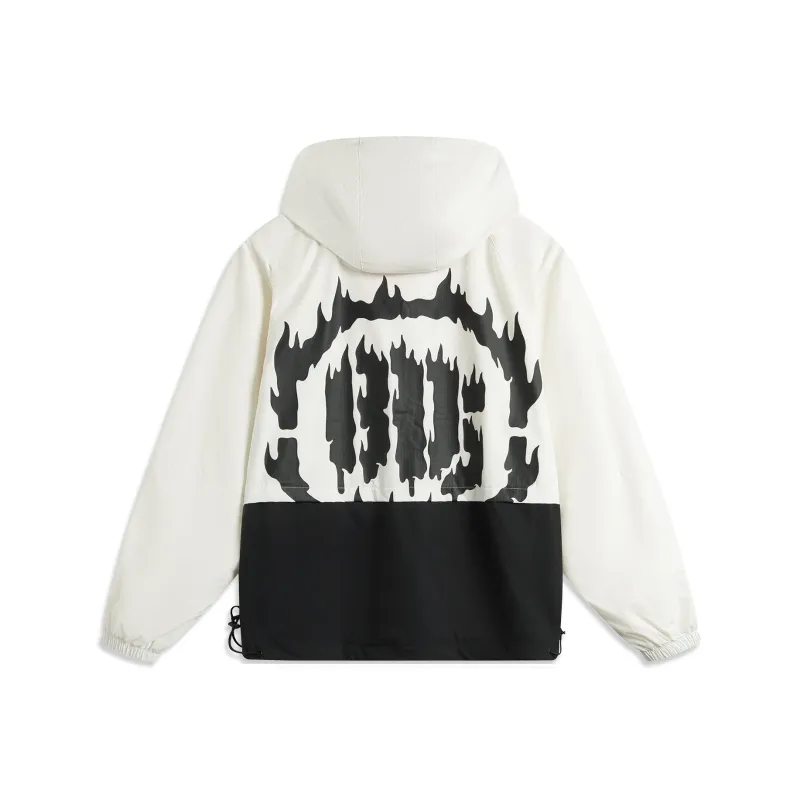 LiNing Basketball Collection Trench Coat Men's Ivory Black-1