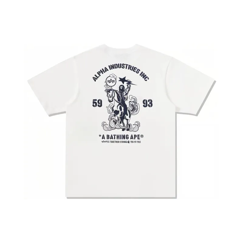 Alpha Industries X A BATHING APE Co branded By Alpha Industries T Shirts Unisex-0