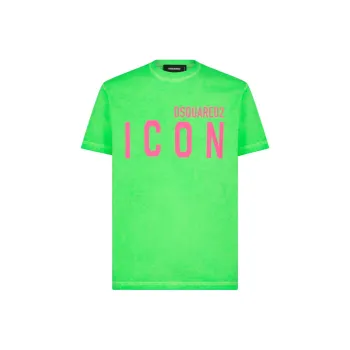 DSQUARED 2 Logo Icon Printed Crewneck T Shirt